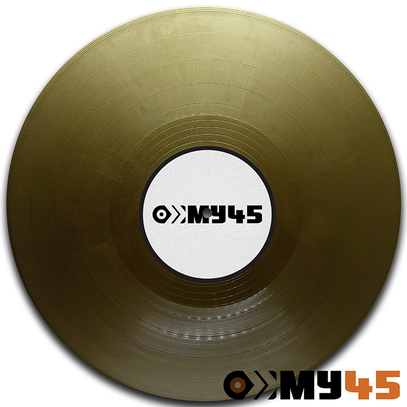 7 Vinyl gold deckend (ca. 42g)