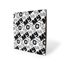 7" Discobag 300 g/m²  printed (black/greyscale)