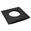 7" Papierinnenhülle schwarz durchgefärbt 80 g/m² mit Mittellöchern