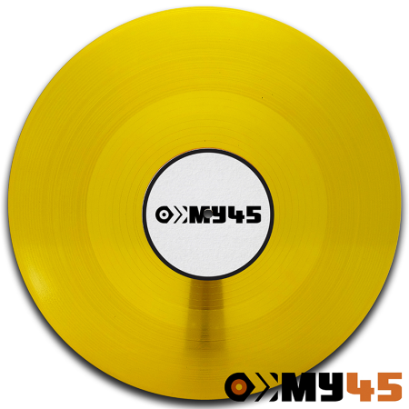 7" Vinyl yellow clear (ca. 42g)