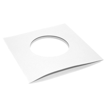 7" paperbag white 80 g/m² with centerholes