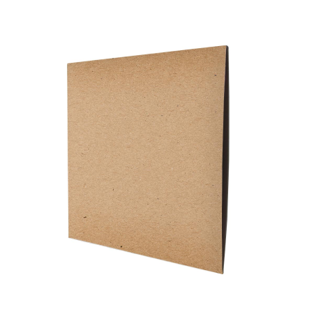 12" Discobag 300 g/m² Kraftpack brown without centerhole unprinted