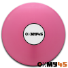 7" Vinyl rosa deckend (marmorierte Mischung aus rot und weiß) (ca. 42g)