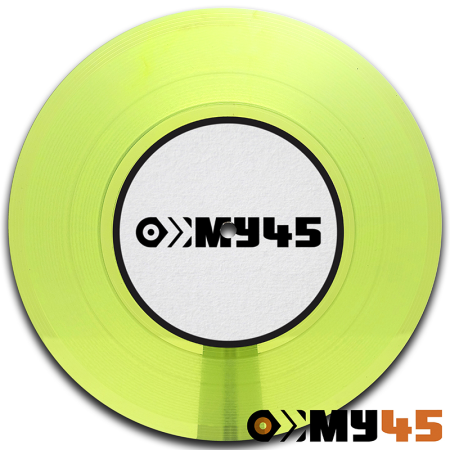 12" Vinyl lime/neon yellow-green transparent
